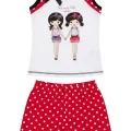 Berrak Kız Çocuk Şortlu Pijama Takımı 7630