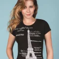Berrak Kule Baskılı Bayan T-Shirt 8006