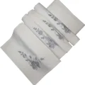 Bulteks Sparkling Embroidered Velvet Beige Hand Towel 30x50 Pattern 5