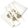 Bulteks Simli Nakışlı Kadife El Havlusu 30x50 Desen 4