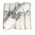 Bulteks Glitter Embroidered Velvet Towel 30X50 Pattern 2
