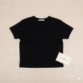 crop kısakollu body siyah