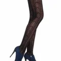 Daymod Womens Amatista Micro Fishnet Patterned Tights