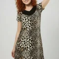 HMD Womens Leopard Printed Dress 70012