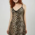 HMD Womens Leopard Print Night Dress Code 70013