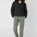 Jogger 3 Yarn Washed Single Pocket Black Black Green