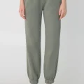 Jogger 3 Yarn Washed Single Pocket Black Black Green
