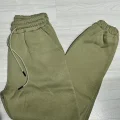 Jogger 3 Yarn Washed Single Pocket Black Black Green