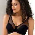 Le Jardin Tulle Covered Soft C Cup Bra 9200