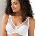 Le Jardin Tulle Covered Soft C Cup Bra 9200