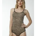 Leopard Patterned Snap Bodysuit