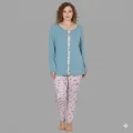 Laced Patterned Melisa Pajama Set