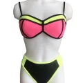 Mila Zippered Strapless Covered Bikini Top