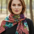 Egyptian Alize Flower Pattern Shawl Design 4