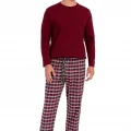 Pijalüx Erkek Kareli Poplin Cepli Alt Pijama