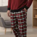 Pijalüx Tek Alt Cepli Ekose Pijama