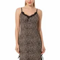 Falcons Fringed Leopard Nightgown B144