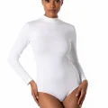 Şahinler Long Sleeve Fisherman Collar Snap Front Bodysuit B856