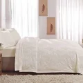 Taç Jakar Single Bedspread Set Glenda Cream