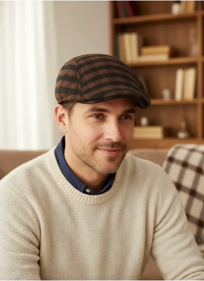 Winter Earflap Plaid Duck Hat