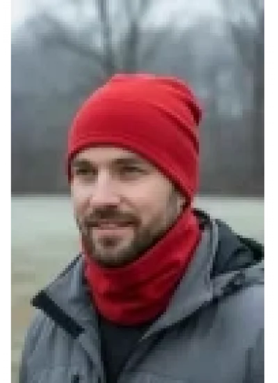 Yeni Sezon Unisex Sonbahar ve Kış için Polar Boyunluk Kırmızı