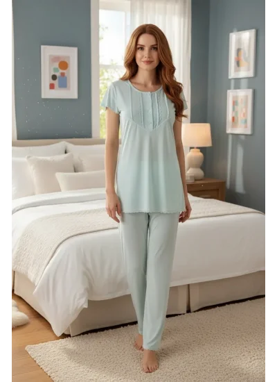 Limissi Kadın Pijama Takım 23404 Yeşil