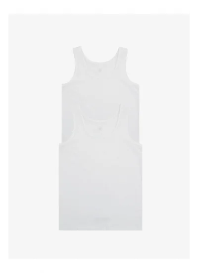 Blackspade Erkek Çocuk 2Li Atlet 9396 Beyaz.2-3 YAŞ