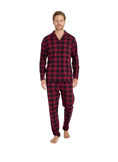 9209-kly ekose erkek pijama takımı