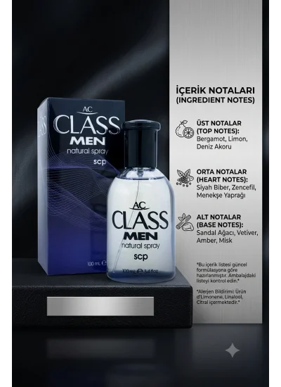 AC Class Natural Spray SCP 100 Ml Mens Perfume
