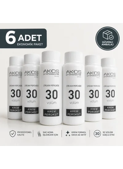 Akos Krem Peroksit 30 Volüm %9 60ML-10 Adet