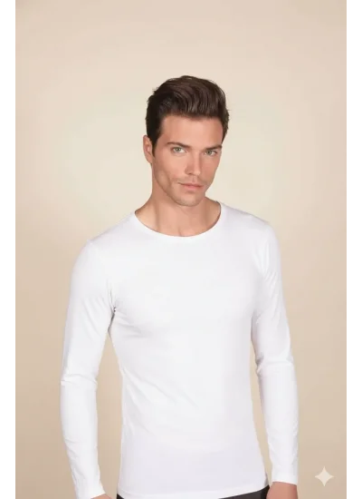 Clear Mens Lycra Supreme Long Sleeve Cycling Neck Tank Top 1025