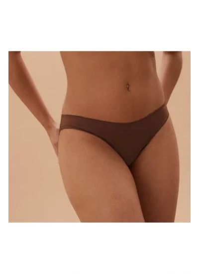 Clear Womens Full Lycra Plain Bikini Panties 2056