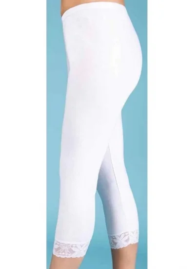 Clear Womens Long Leg Lace Leggings 2067