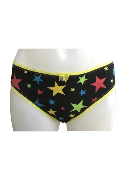 Clear Womens Star Bikini Panties 2340