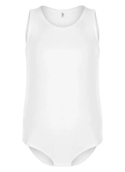 Clear Girl Wide Strap Velcro Bodysuit 2538