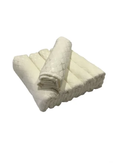 Bulteks Jakarlı Kadife Desen 1 Havlu 30X50