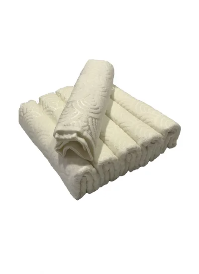 Bulteks Jakarlı Kadife Havlu 30X50 - Desen 2