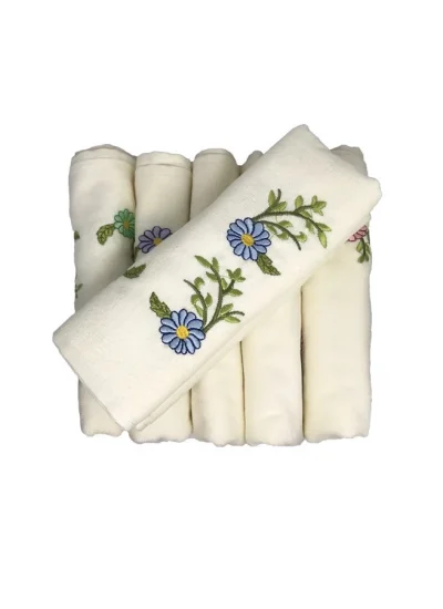 Bulteks Nakışlı Kadife Havlu 30X50 Desen 2