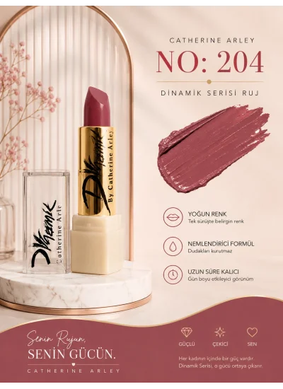 catherine arley dinamik serisi ruj no 204