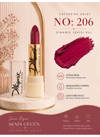 catherine arley dinamik serisi ruj no 206