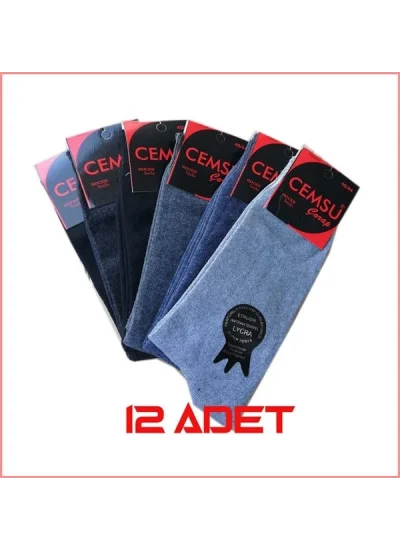 Likralı Erkek Çorabı 12 adet