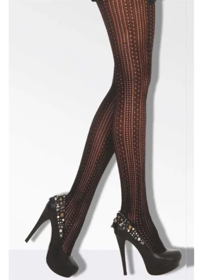 Daymod Women Marry Micro File Patterned Tights