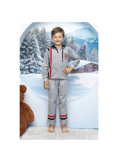 Boy Child Zippered Hooded Sweat Suit 5033 HMD YUPPI