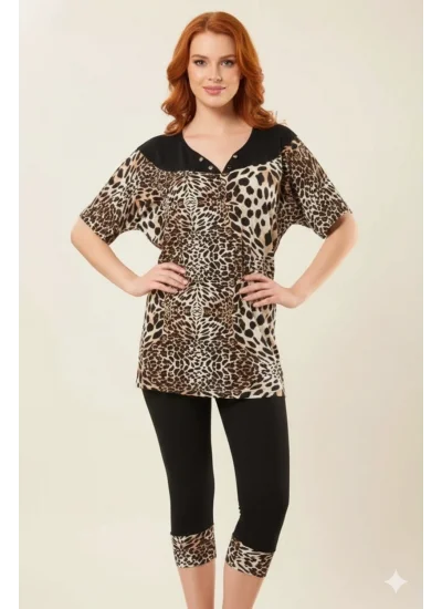 HMD LADIES PRINTED TIGHTS SET 60013