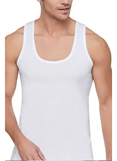 Işıl Mens Ribbed Tank Top White