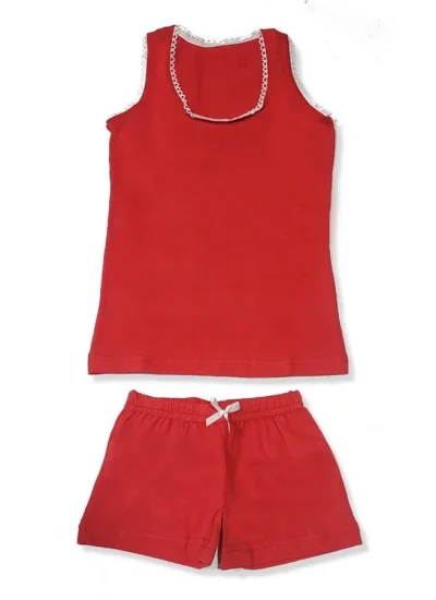 Girl Child Thick Strapped Tank Top Set 2542