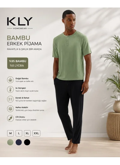 KLY Bambu Erkek Şortlu Takım