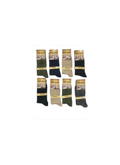 Miss Bella Lamswool Kışlık Erkek Çorap 8 Adet