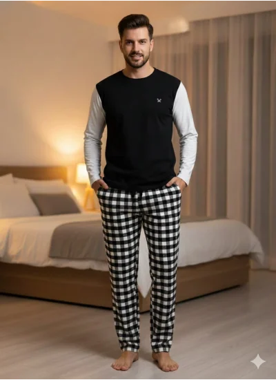 pijalüx tek alt ekose pijama
