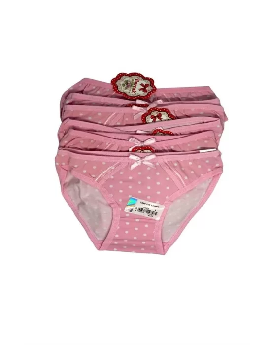 2588 Clear Girl Pink Printed Bikini 6 Pieces 1-2 Years